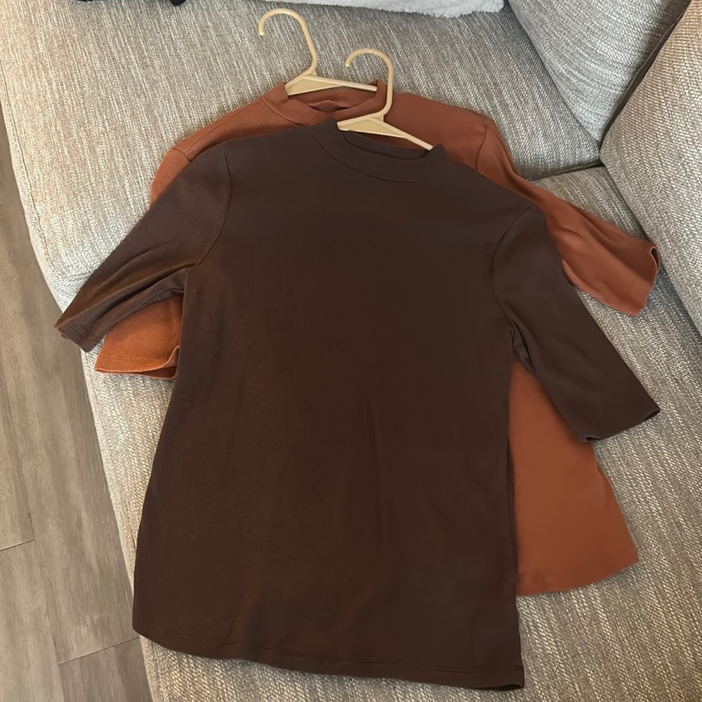 Elbow Length Sleeve Slim Fit Shirt (set of 2)